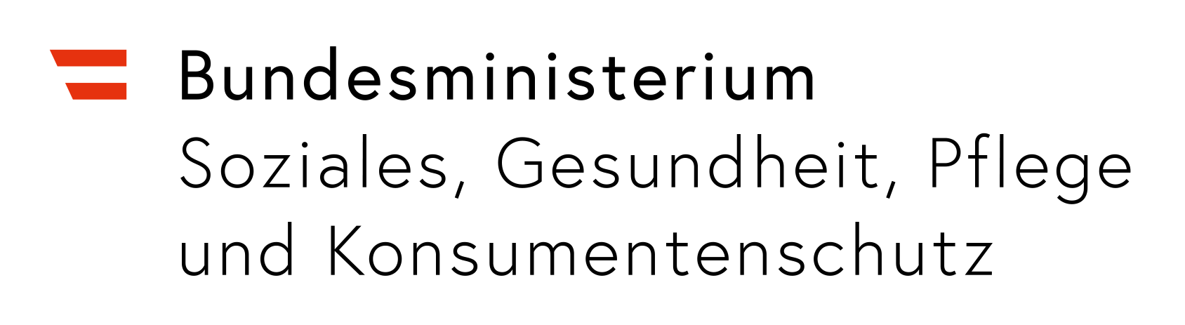 Logo des Bundesministerium für Soziales, Gesundheit, Pflege und Konsumentenschutz